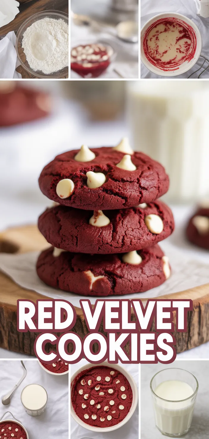 A photo of Red Velvet Cookies Recipe
