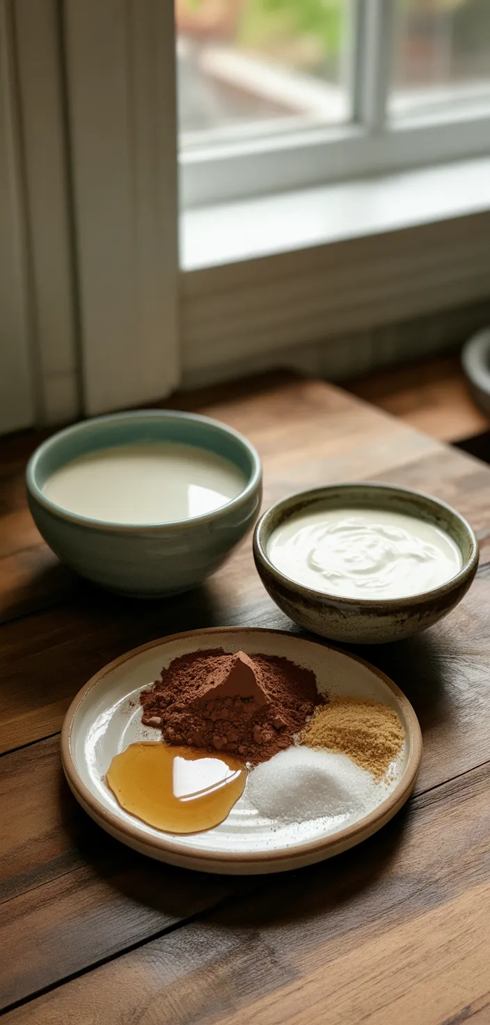 Ingredients photo for Homemade Fudgesicles Recipe