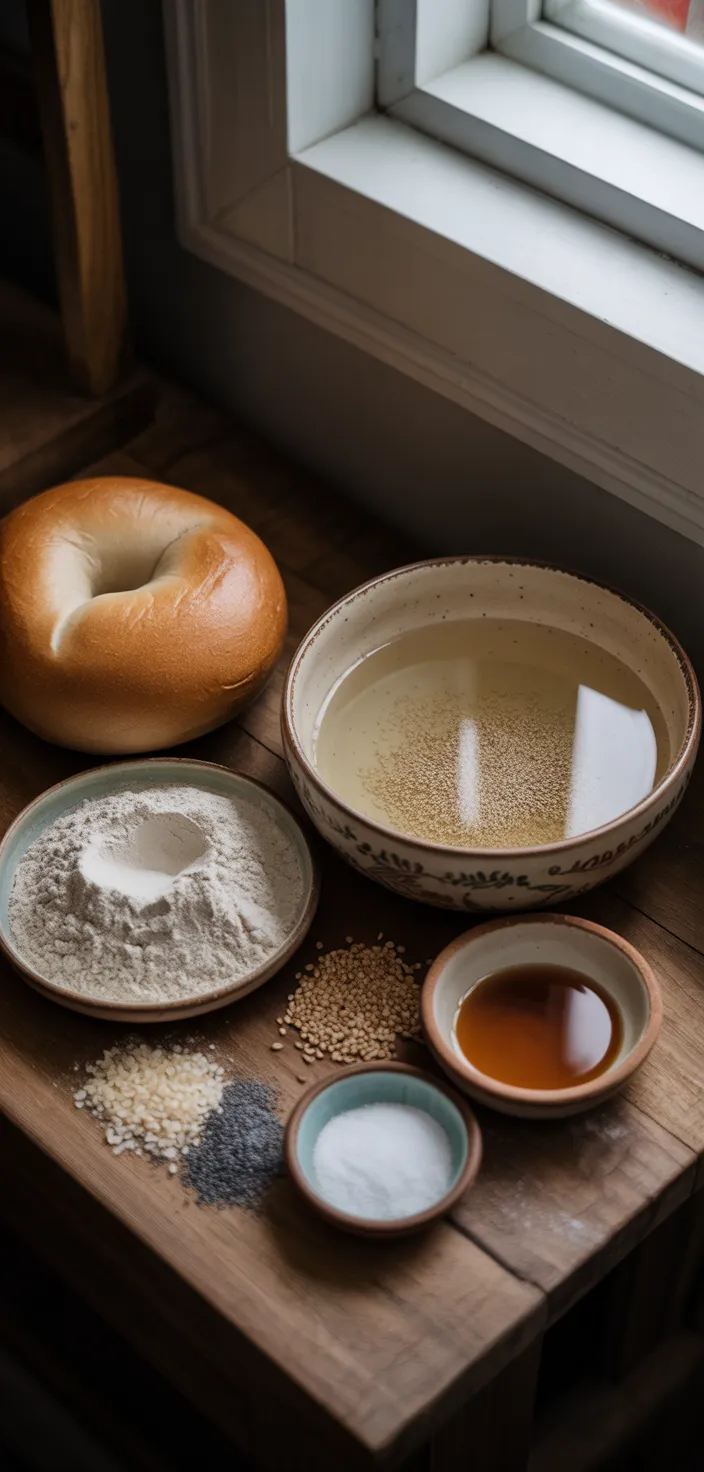 Ingredients photo for How To Make Bagels Recipe