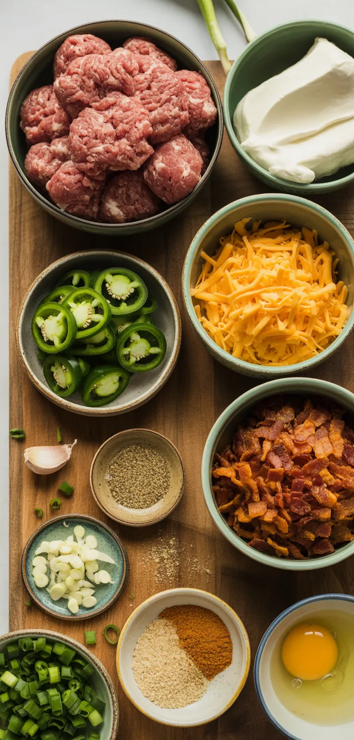 Ingredients photo for Jalapeno Popper Meatballs Recipe