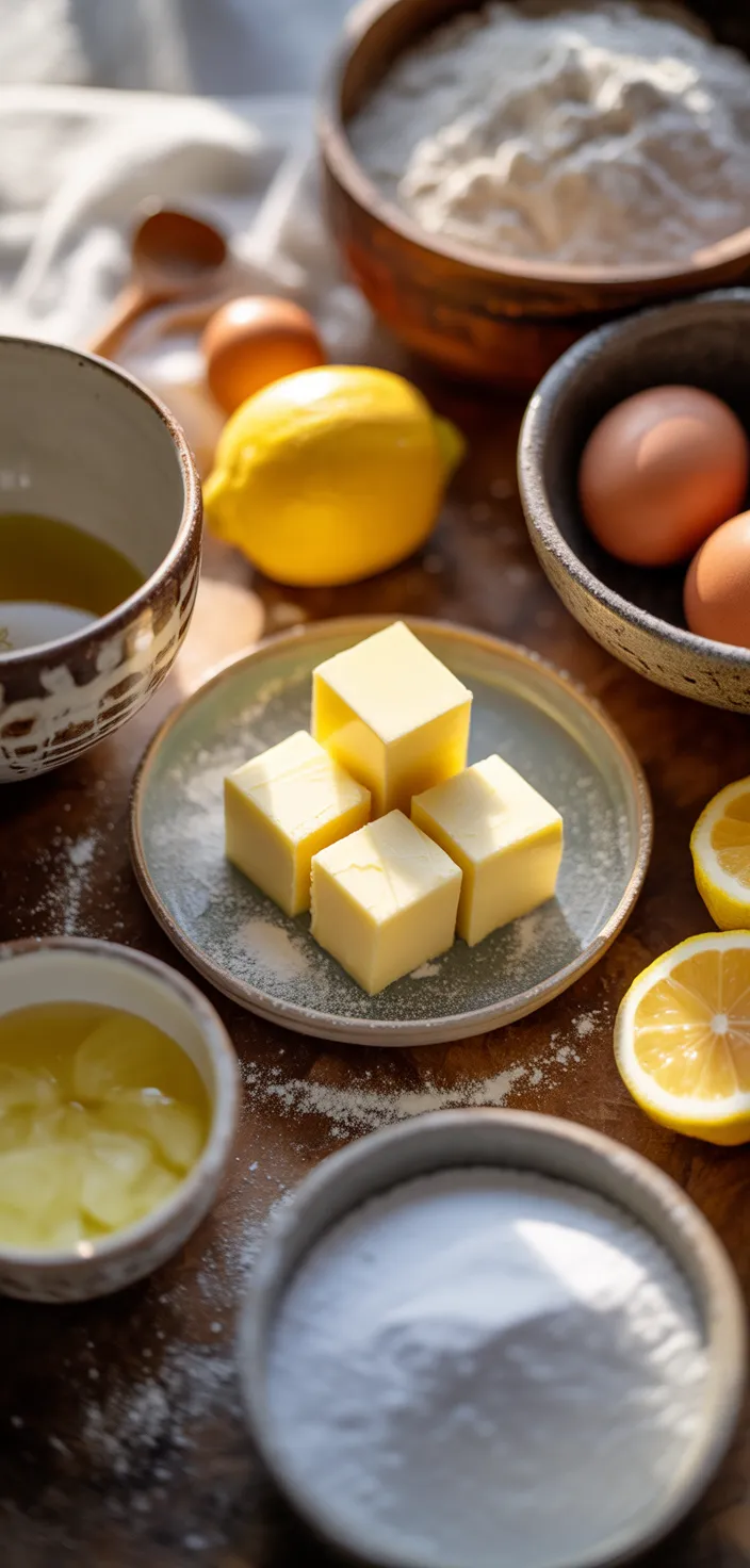 Ingredients photo for Lemonies (Lemony Brownies). Awesome New Music From Lime Cordiale. Recipe