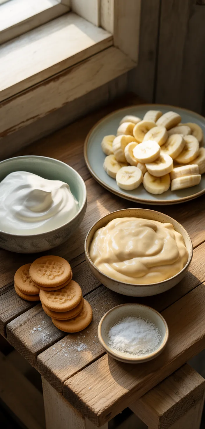 Ingredients photo for Paula Deen's Banana Pudding Recipe