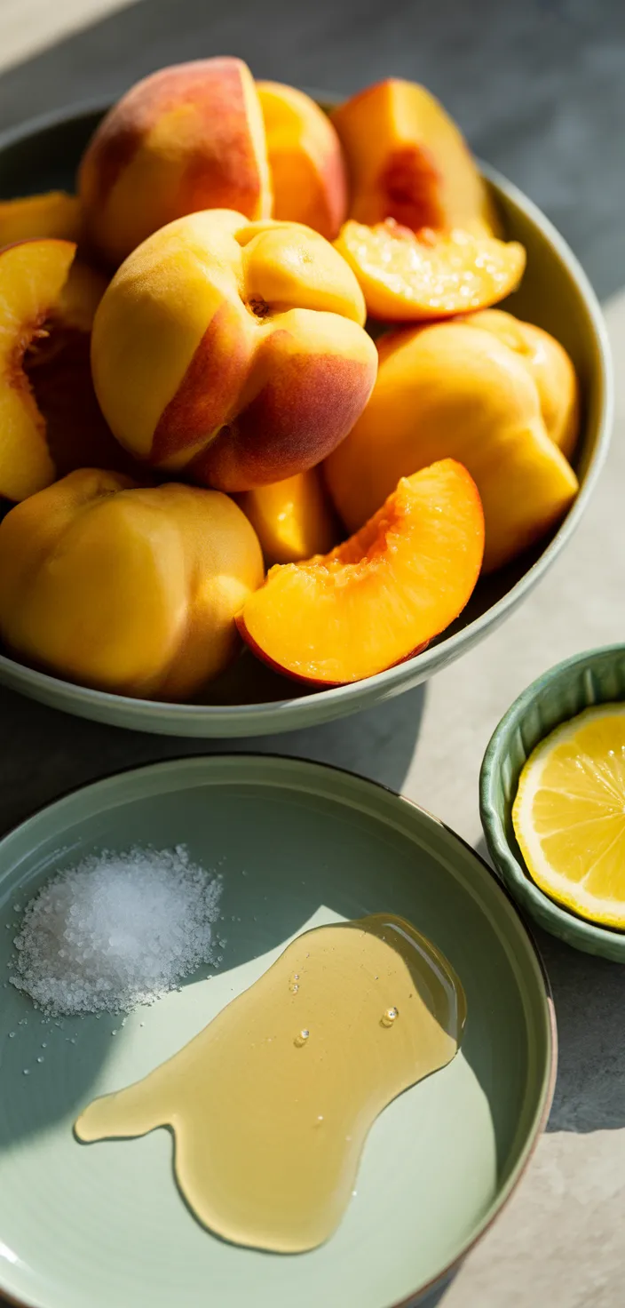 Ingredients photo for Perfect Peach Sorbet Recipe