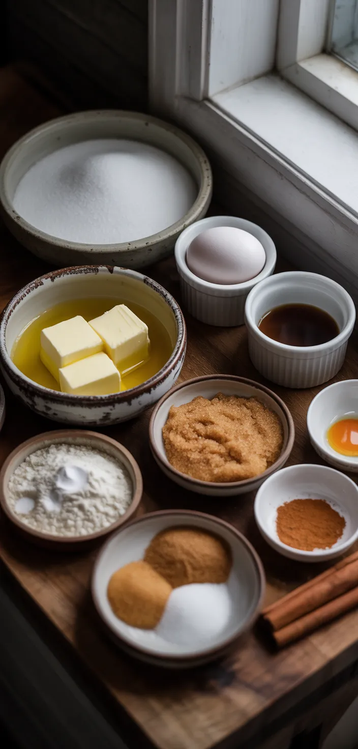 Ingredients photo for Snickerdoodle Blondies Recipe