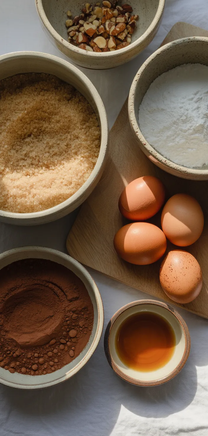 Ingredients photo for The BEST Chocolate Crinkle Cookies Dessert Recipe