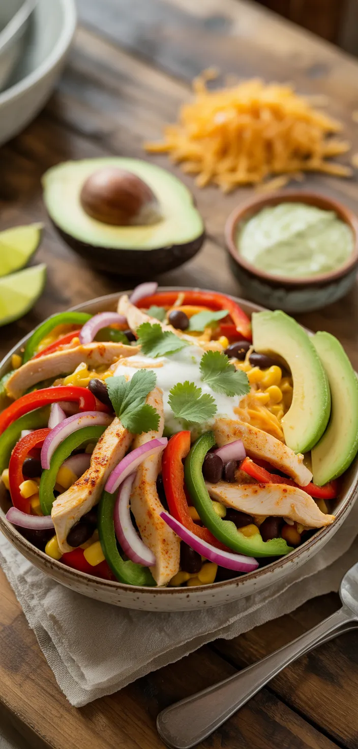 Ingredients photo for Chicken Fajita Bowl Recipe