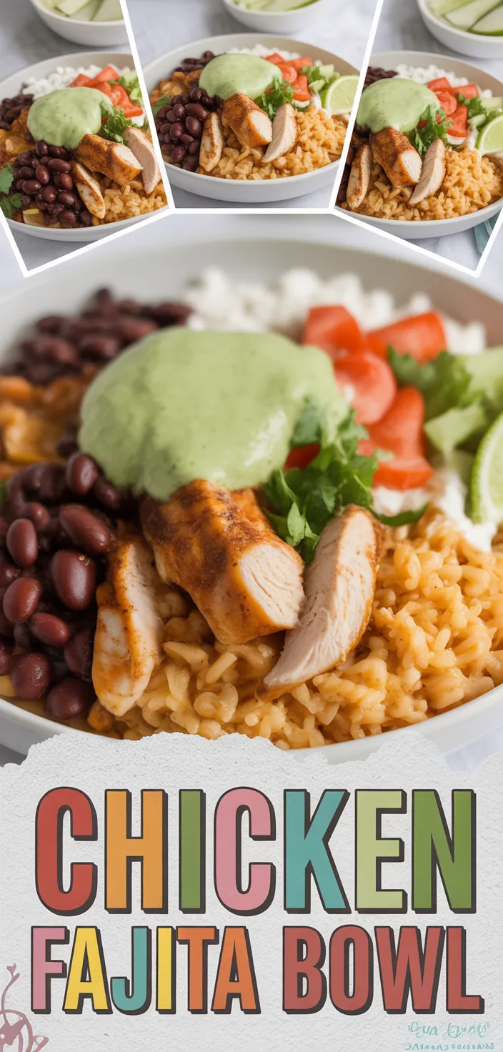 A photo of Chicken Fajita Bowl Recipe