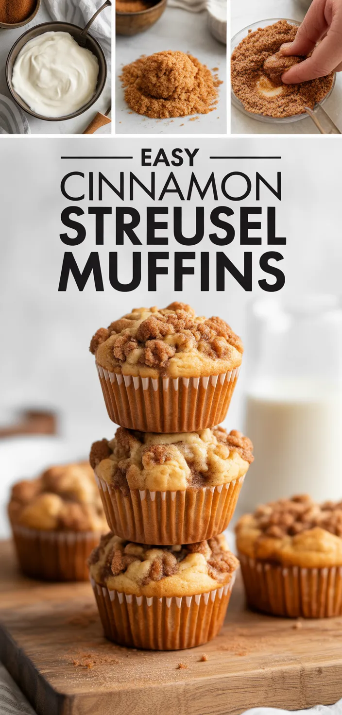 A photo of Easy Cinnamon Streusel Muffins Recipe