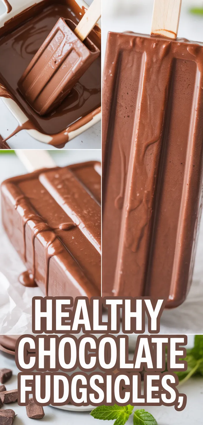 A photo of Healthy Chocolate Fudgsicles Recipe