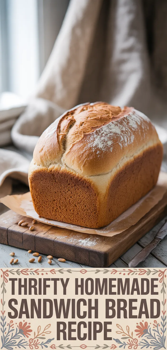 A photo of Thrifty Homemade Sandwich Bread Recipe