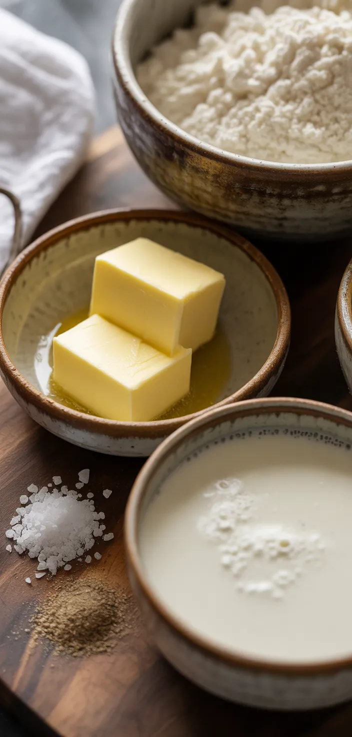 Ingredients photo for Easy Homemade White Gravy Recipe