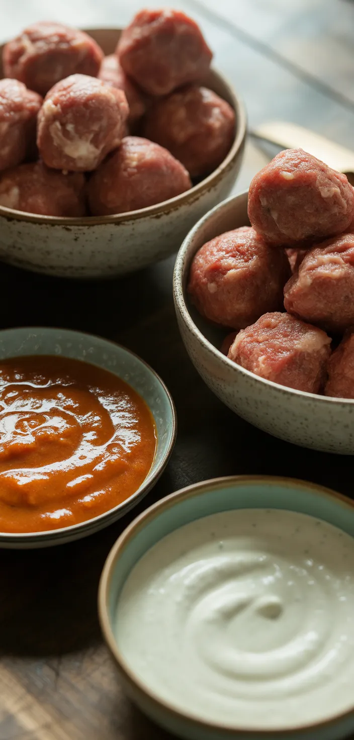 Ingredients photo for Buffalo Ranch Meatballs Recipe