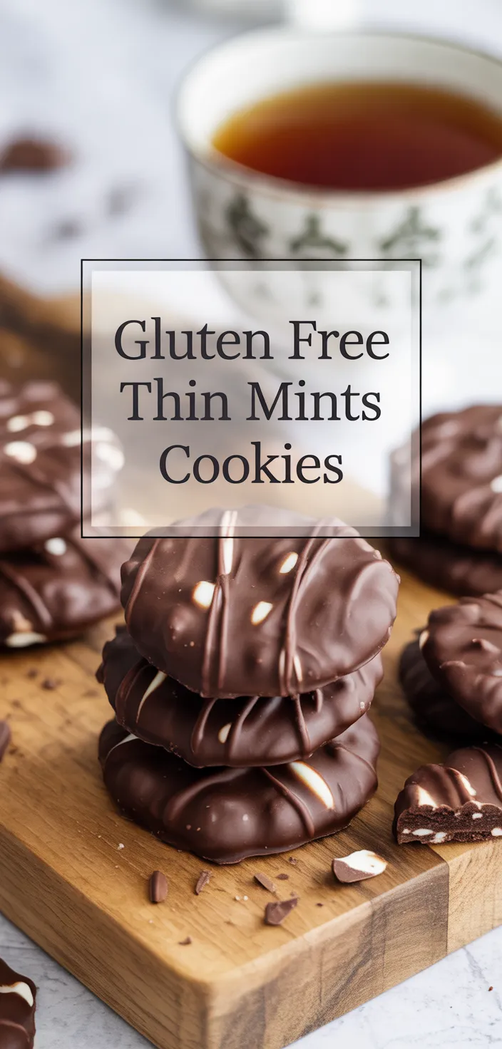 A photo of Gluten Free Thin Mints Cookies Recipe