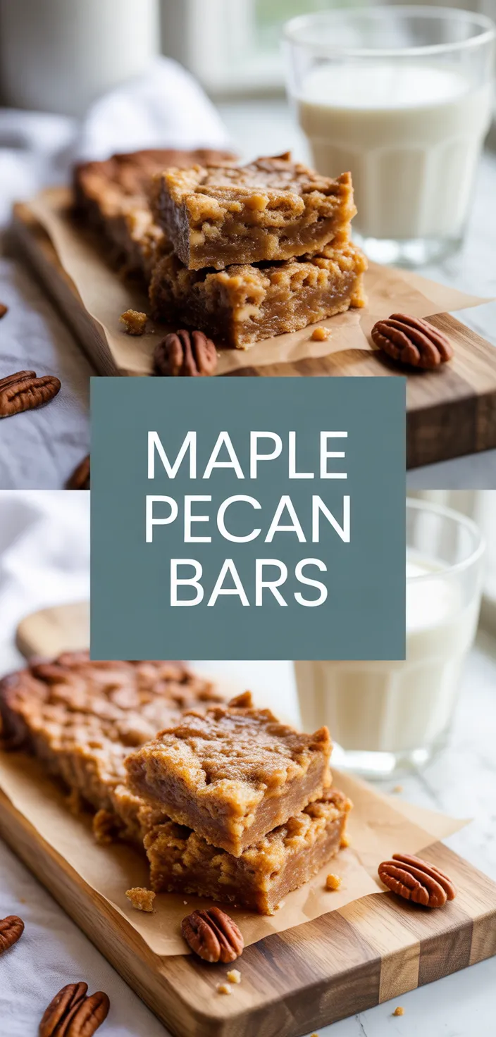 A photo of Maple Pecan Bars Recipe