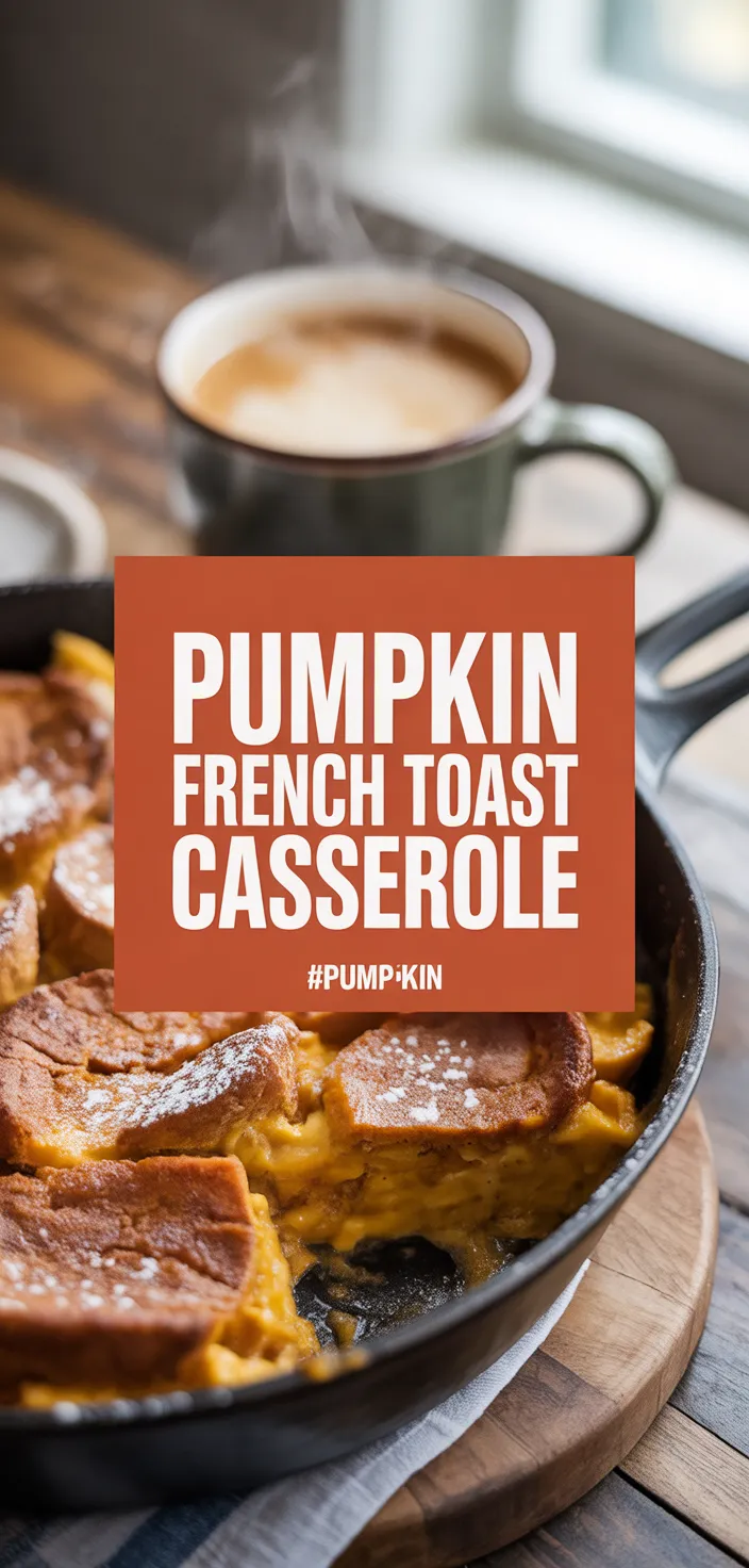 A photo of Pumpkin French Toast Casserole Recipe