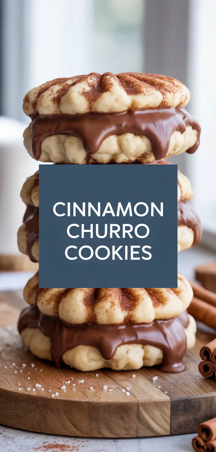 A photo of Soft And Chewy Cinnamon Sugar Churro Cookies Recipe