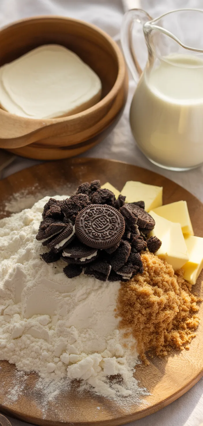 Ingredients photo for Cookies And Cream Rolls (cinnamon Roll Varation) Recipe