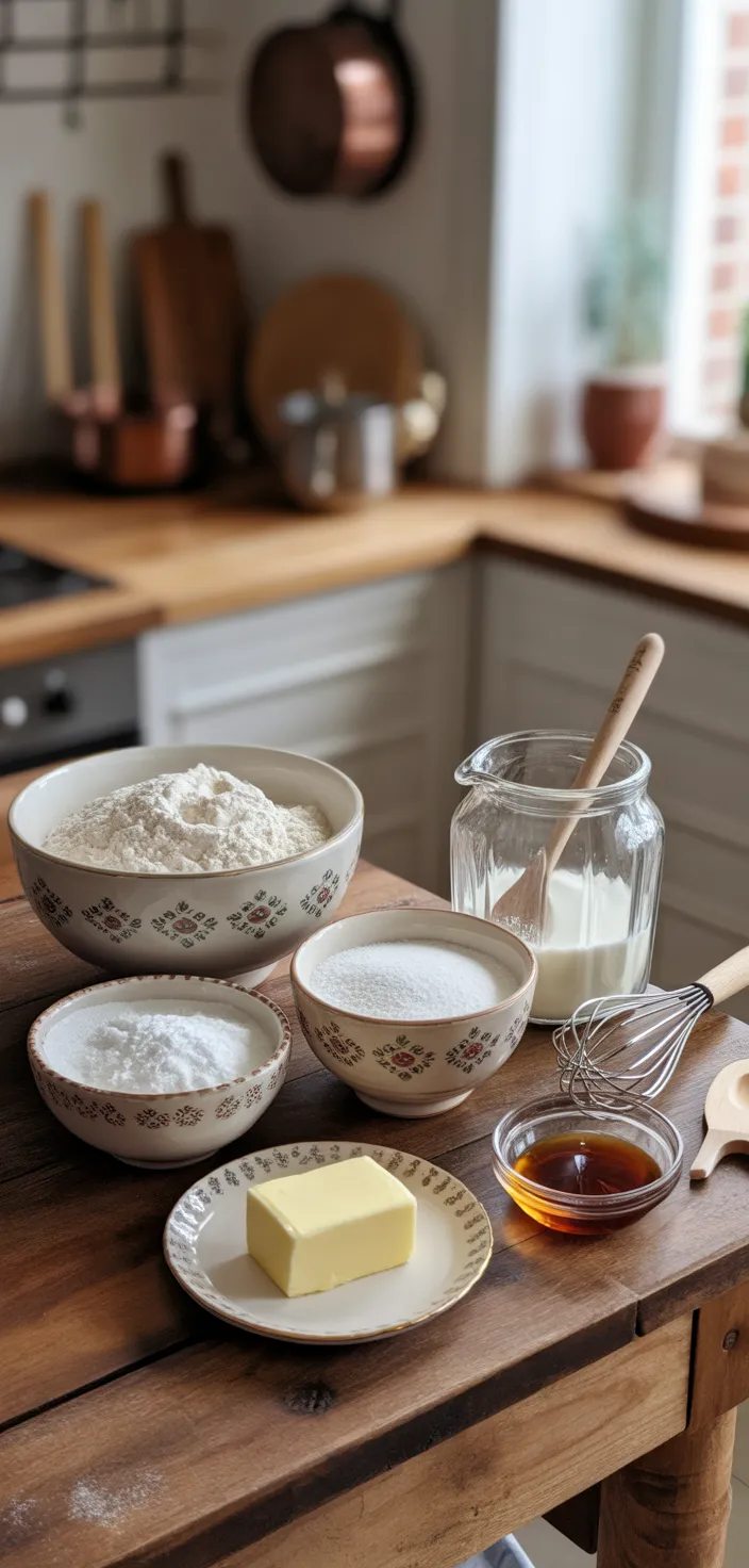 Ingredients photo for Easy Baked Maple Donuts Recipe