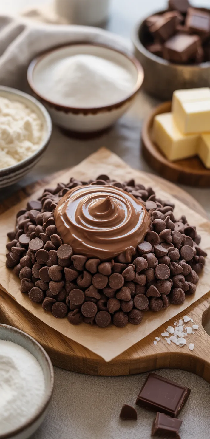 Ingredients photo for Nutella Stuffed Cookies Recipe