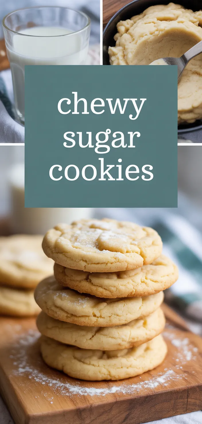 A photo of Chewy Sugar Cookies Recipe