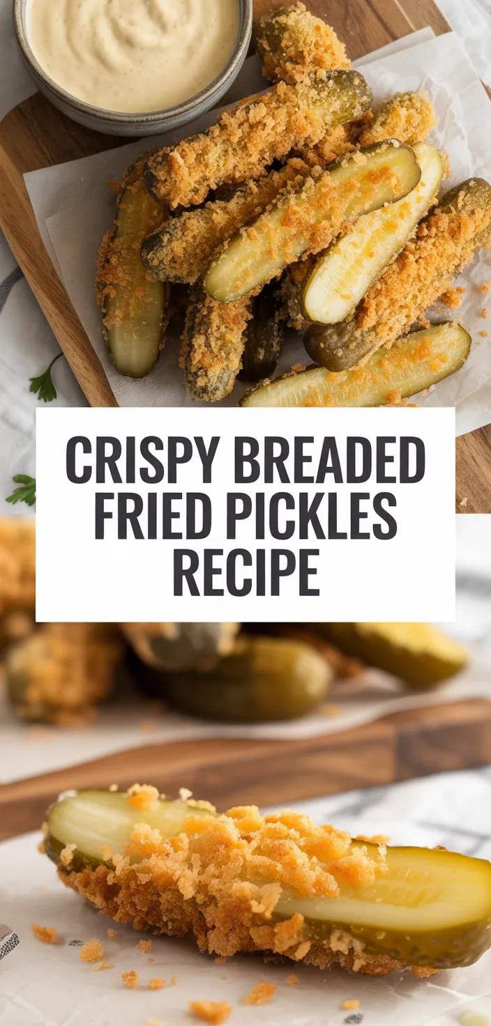 A photo of Crispy Breaded Fried Pickles Recipe