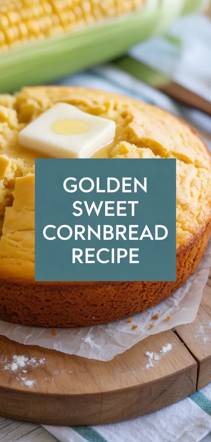 A photo of Golden Sweet Cornbread Recipe