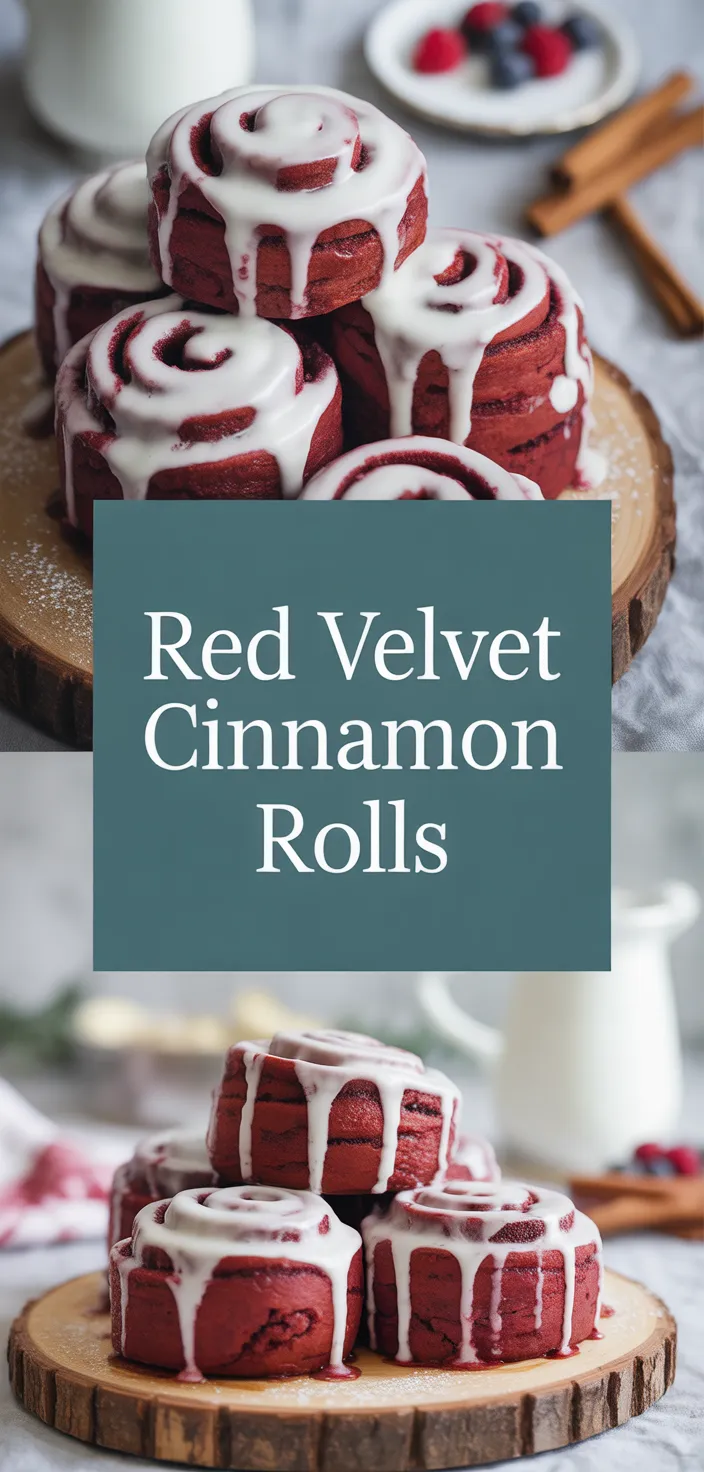 A photo of Irresistible Red Velvet Cinnamon Rolls Recipe