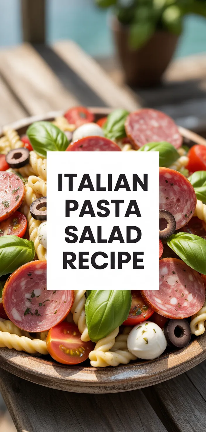 A photo of Italian Pasta Salad Recipe