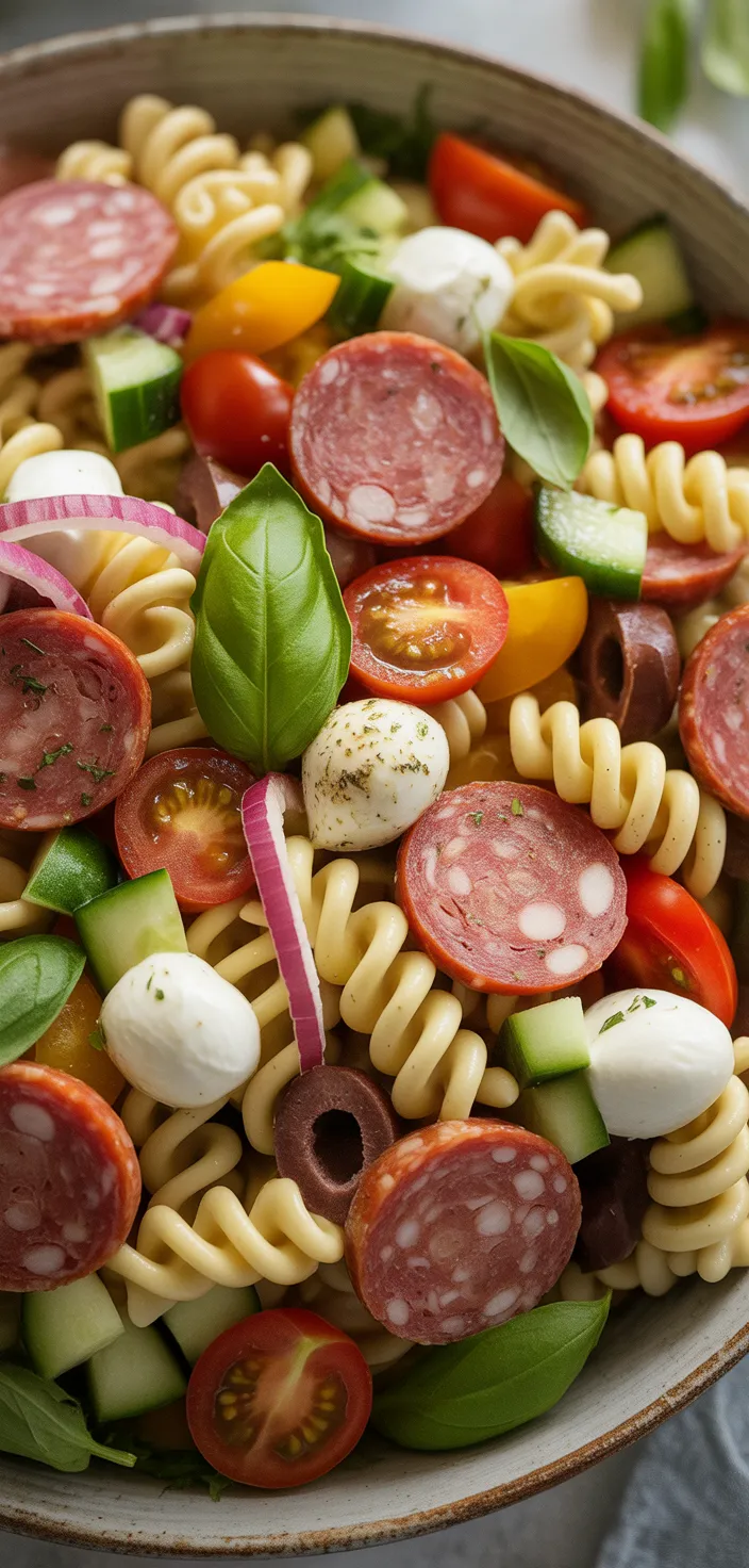 Ingredients photo for Italian Pasta Salad Recipe