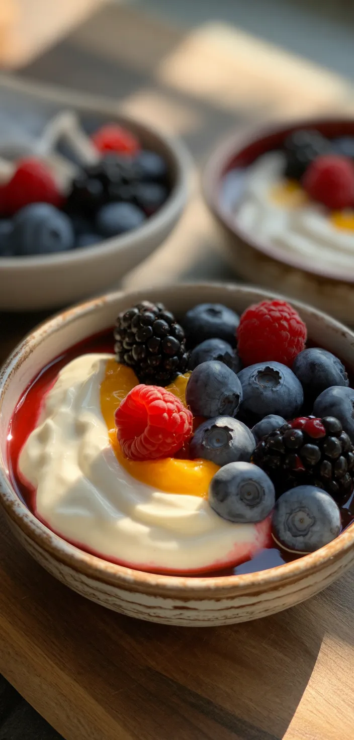 Ingredients photo for Triple Berry Fruit Sorbet Recipe