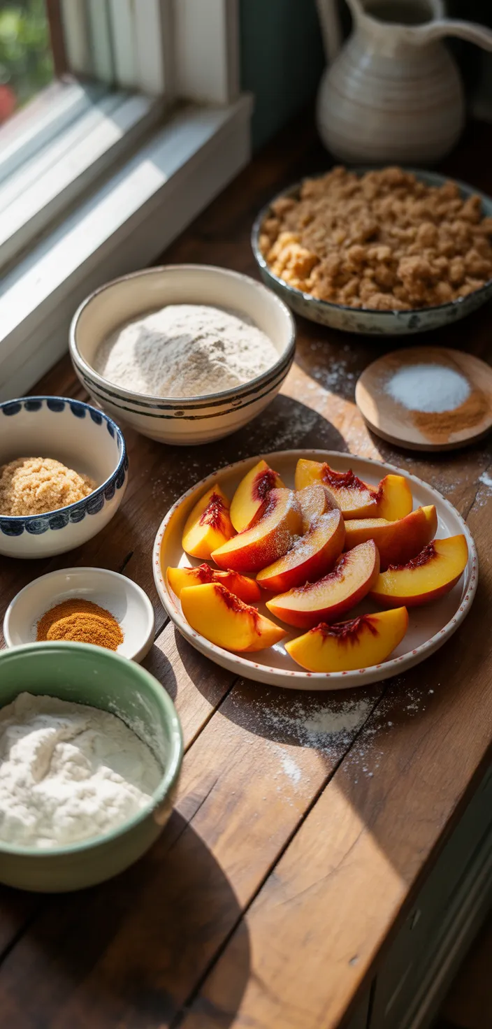 Ingredients photo for Best Peach Pie Recipe
