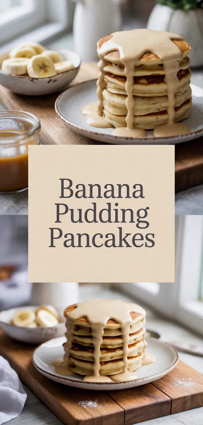 A photo of Banana Pudding Pancakes Recipe