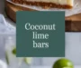 Coconut Lime Bars Recipe