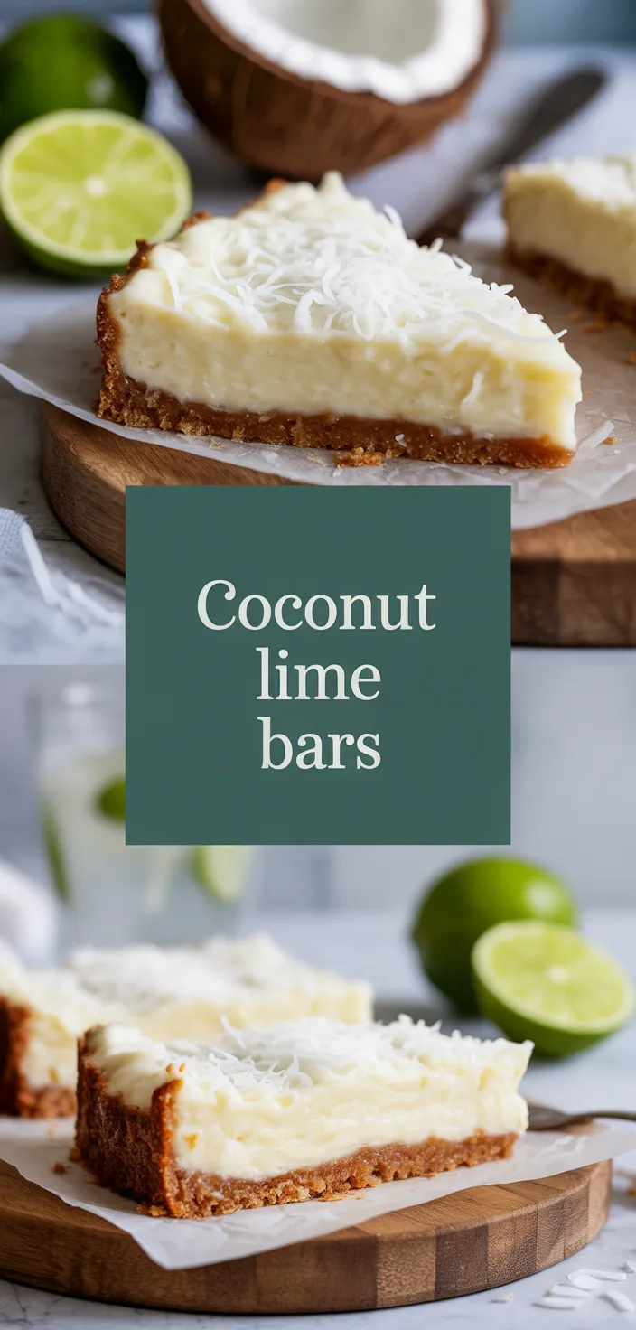 A photo of Coconut Lime Bars Recipe