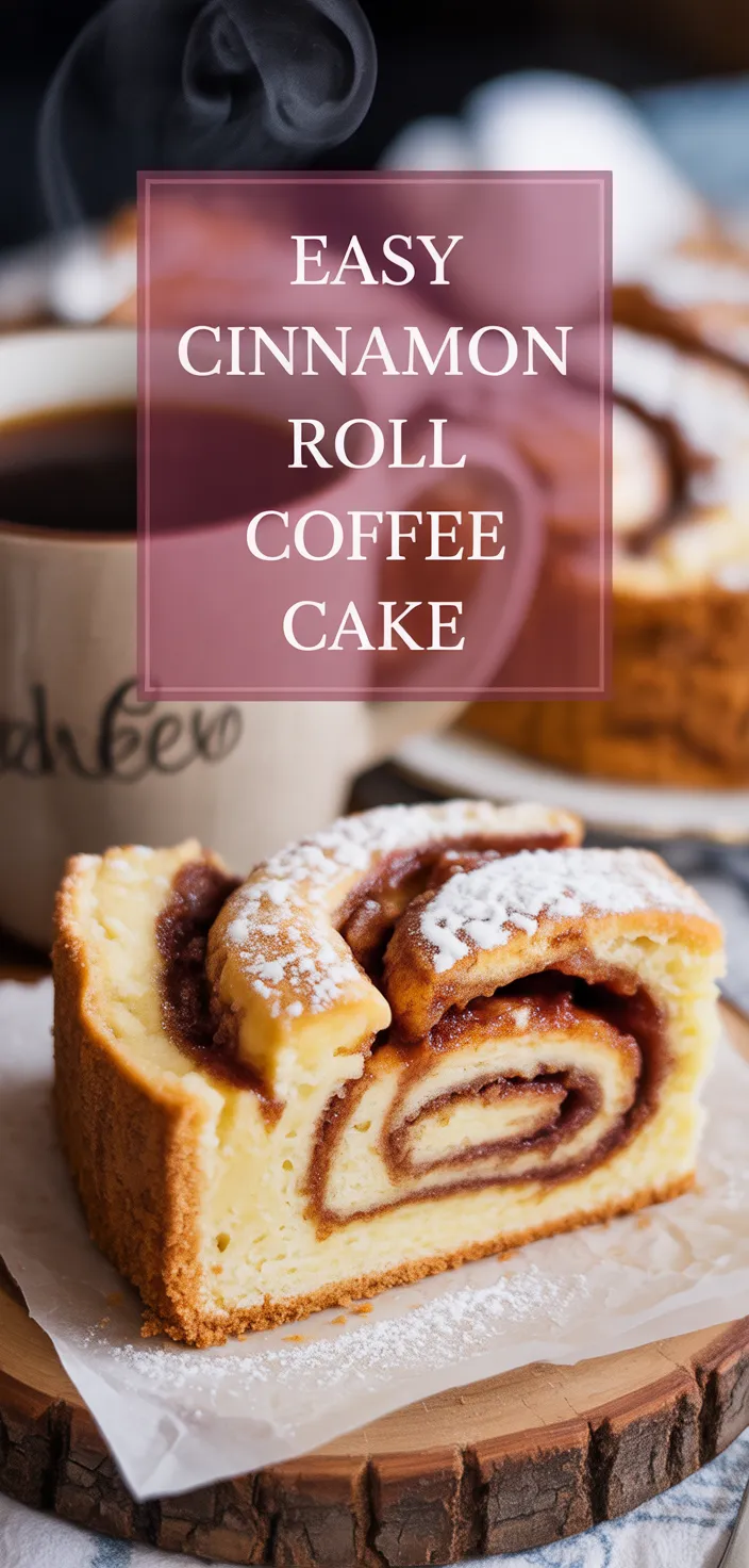 A photo of Easy Cinnamon Roll Coffee Cake Recipe