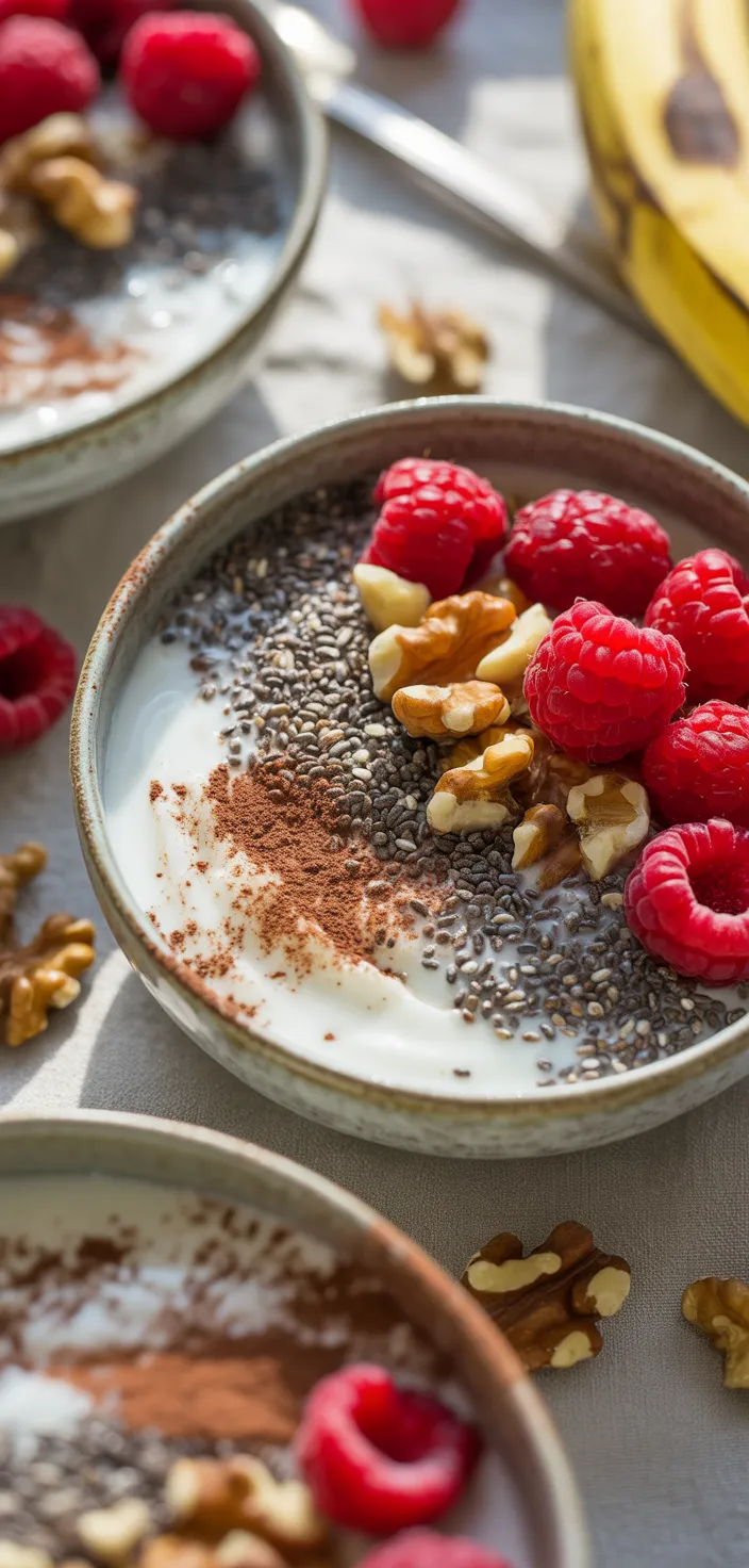 Ingredients photo for High Protein Chocolate Chia Seed Pudding – A Healthy & Easy Dessert!  Recipe