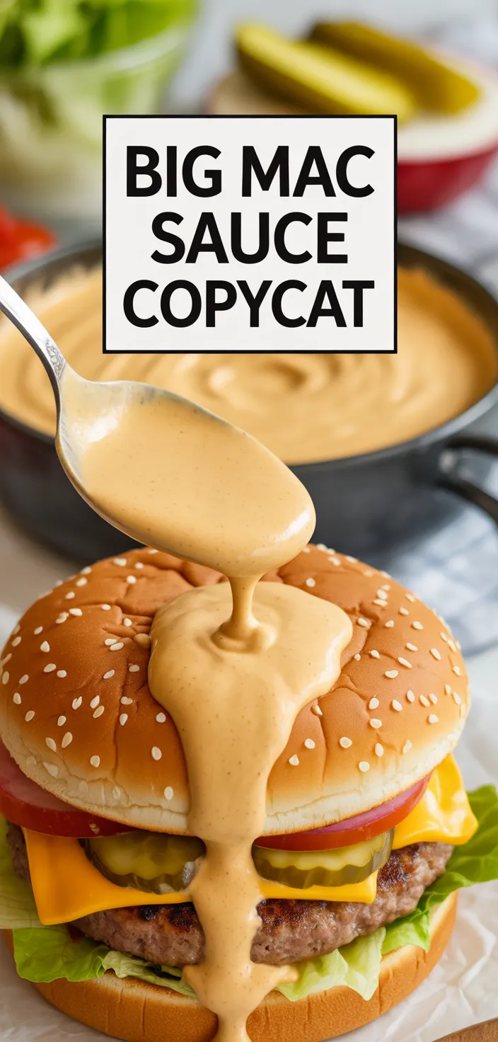 A photo of Copycat McDonald's Big Mac Sauce Recipe