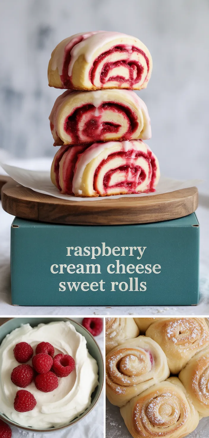 A photo of Raspberry Cream Cheese Sweet Rolls Recipe