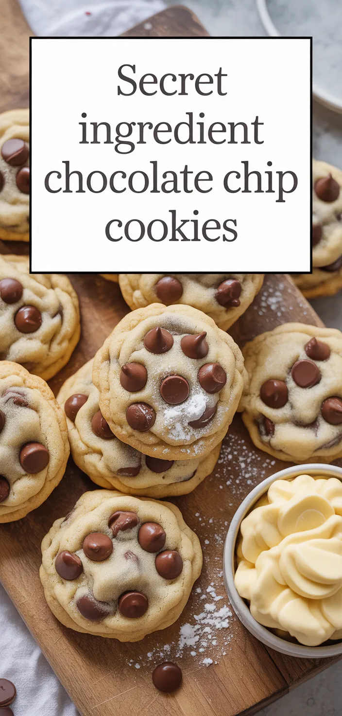A photo of Secret Ingredient Chocolate Chip Cookies Recipe