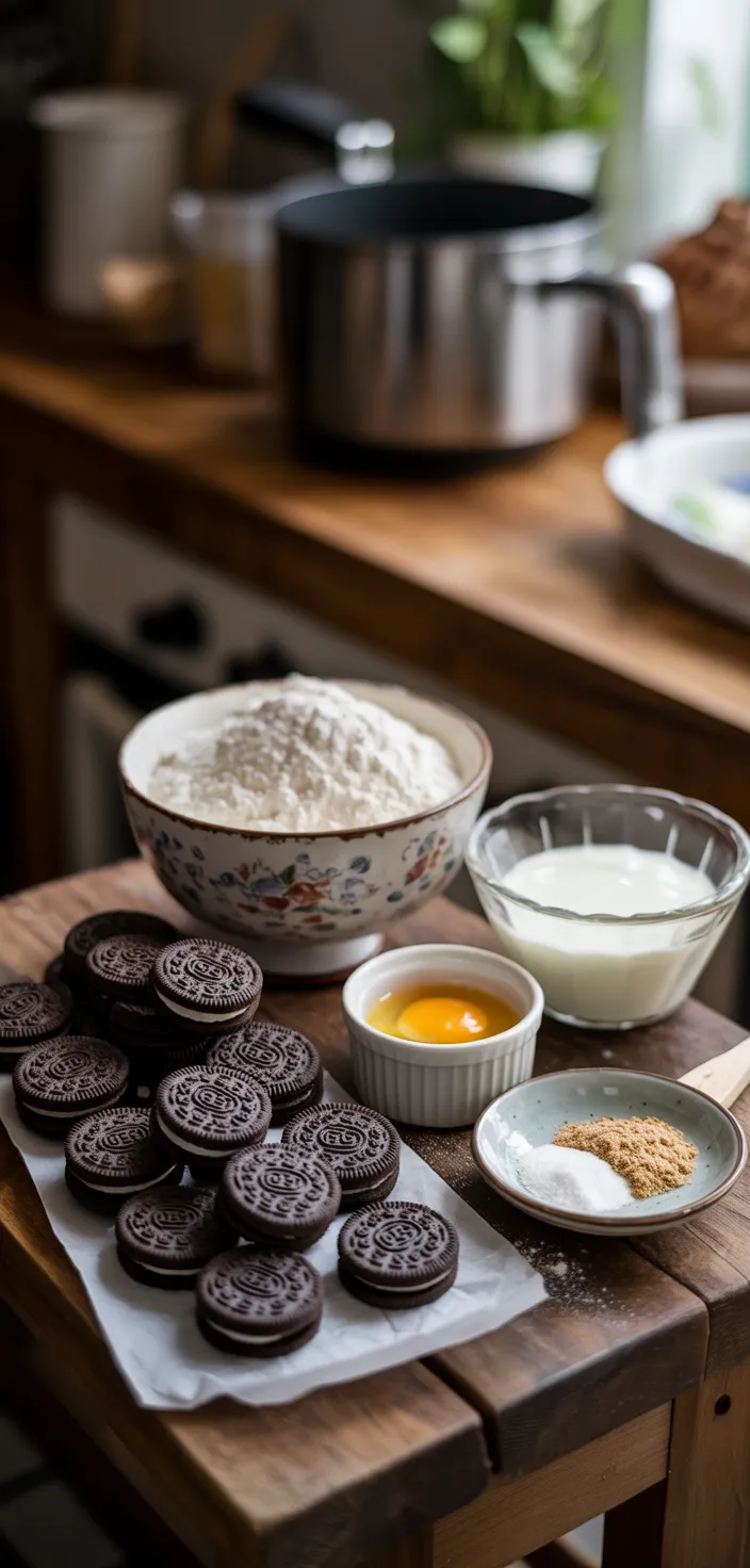 Ingredients photo for Deep Fried Oreos Recipe