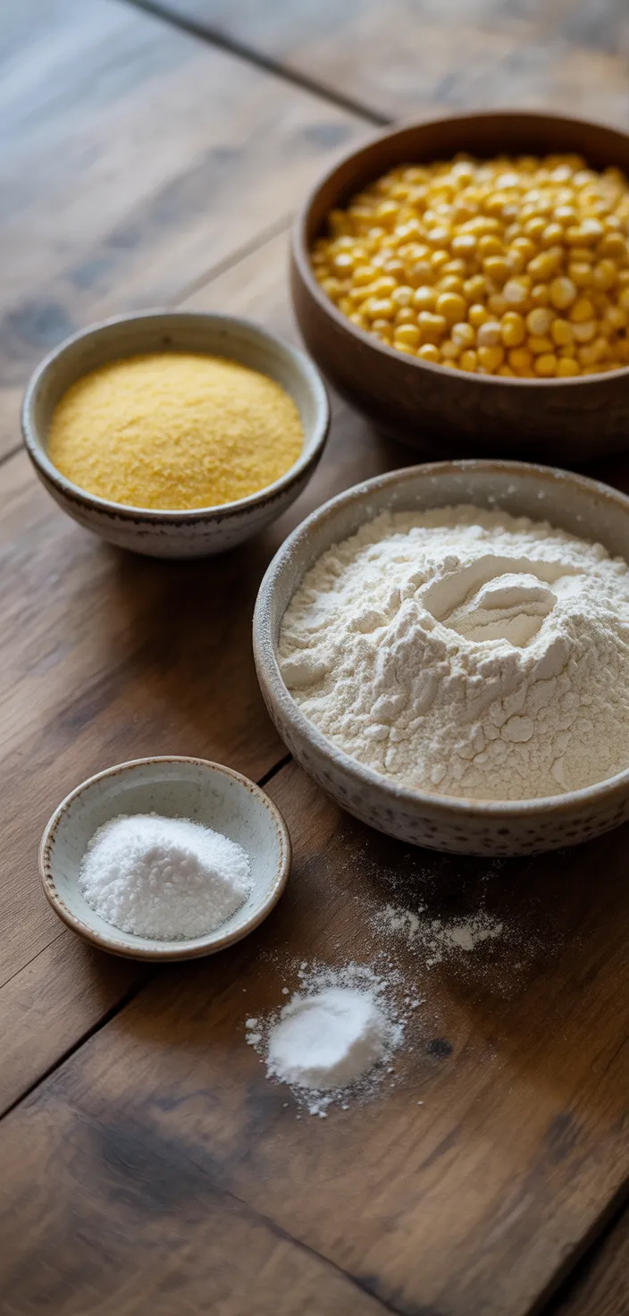 Ingredients photo for Homemade Cornbread Mix Recipe