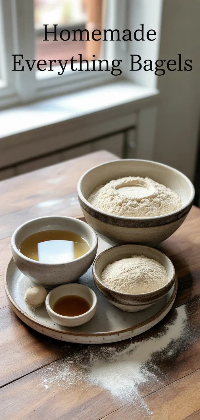 Ingredients photo for Homemade Everything Bagels Recipe
