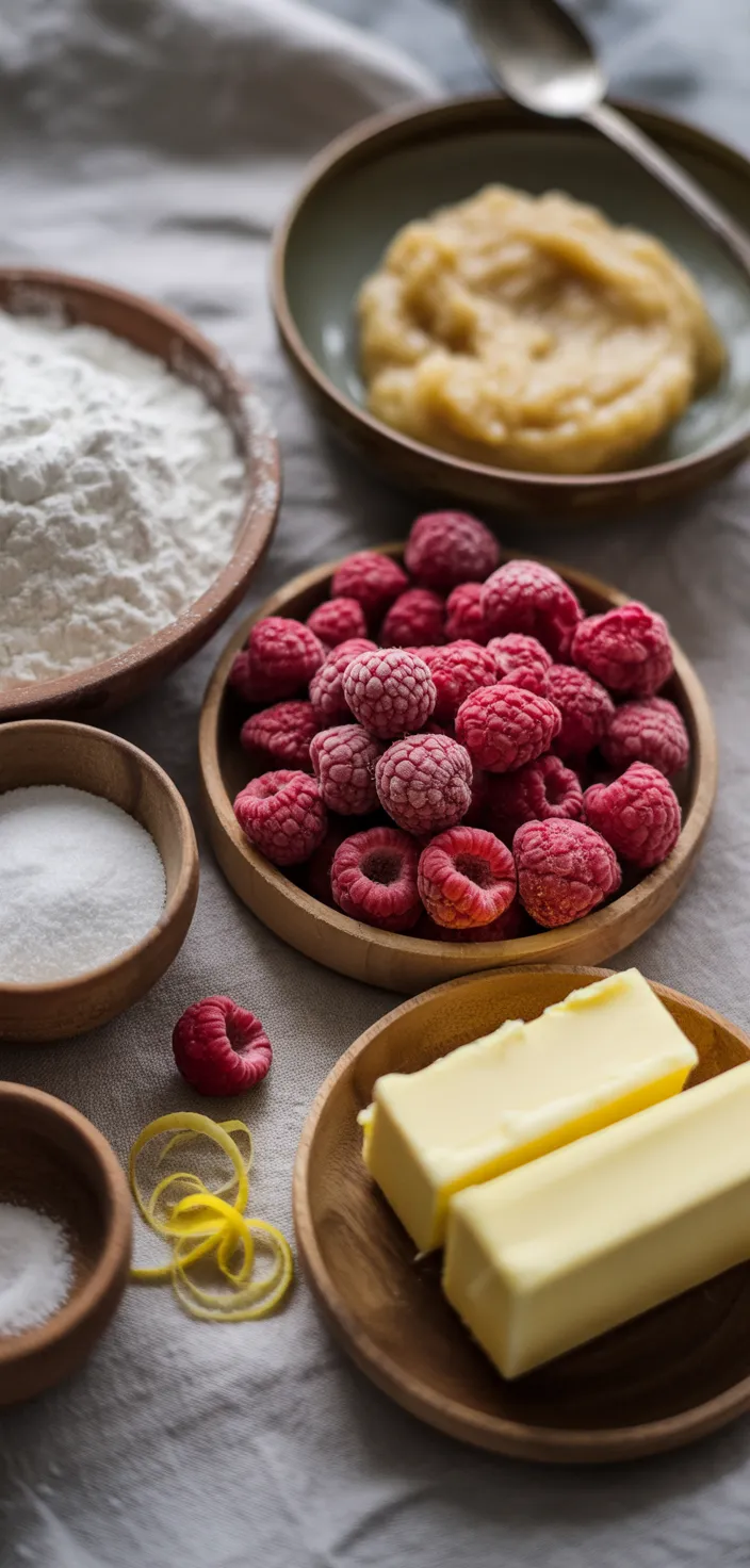 Ingredients photo for Raspberry Cookies Recipe