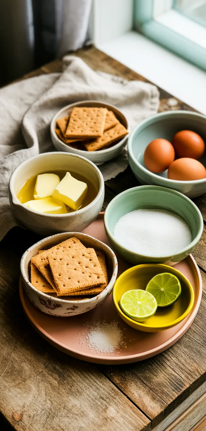 Ingredients photo for BEST EVER Easy Key Lime Pie Bars Recipe