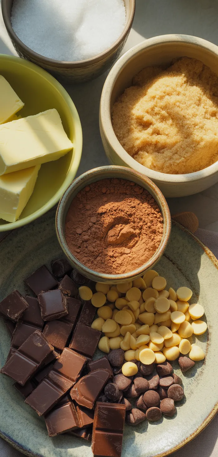 Ingredients photo for Chocolate Peanut Butter Chip Cookies Recipe