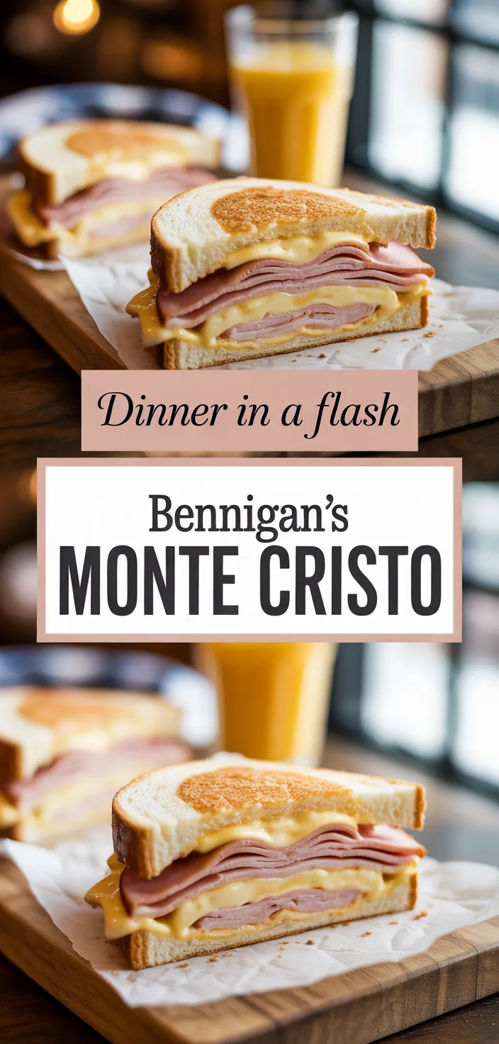 A photo of Bennigan's Monte Cristo Recipe