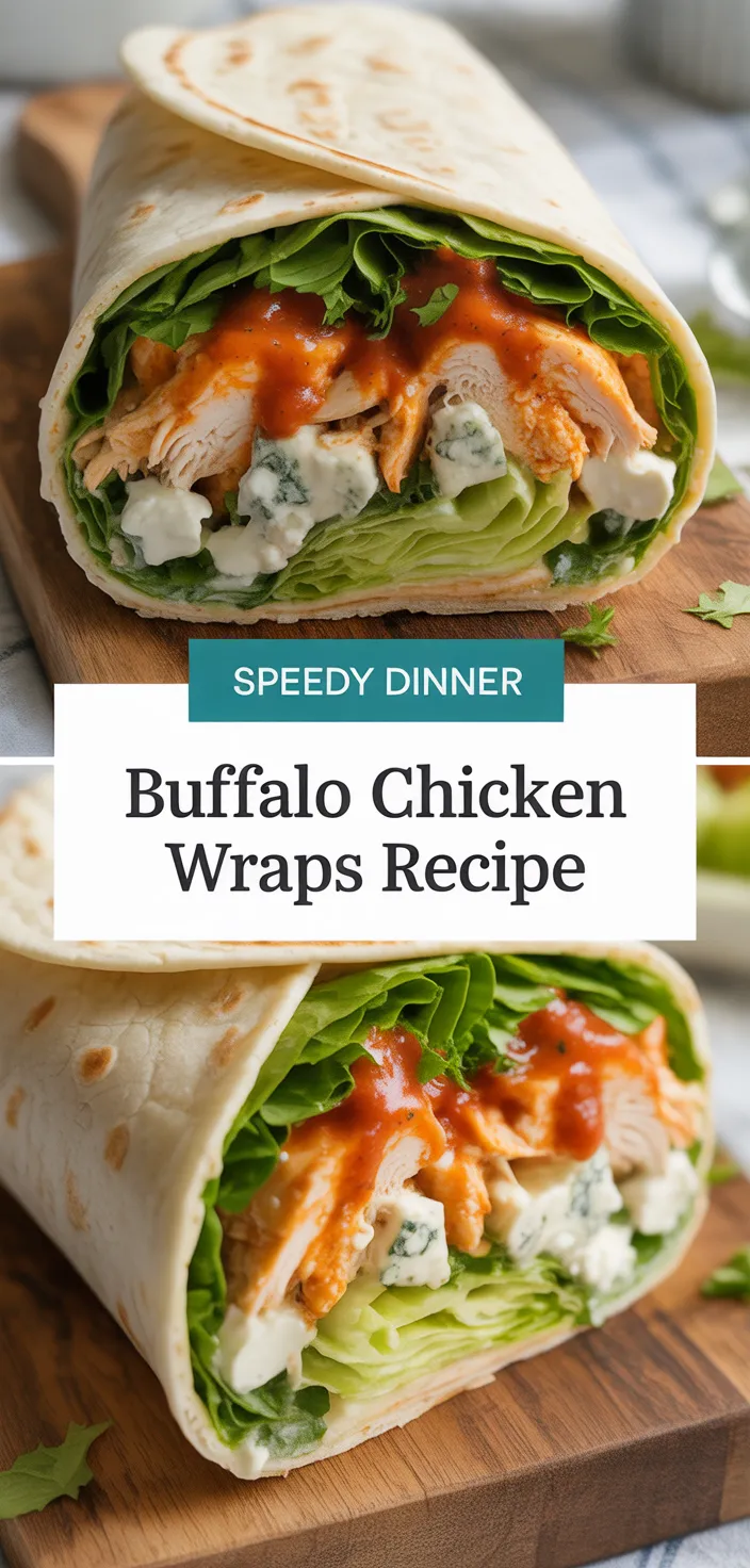 A photo of Buffalo Chicken Wraps Recipe