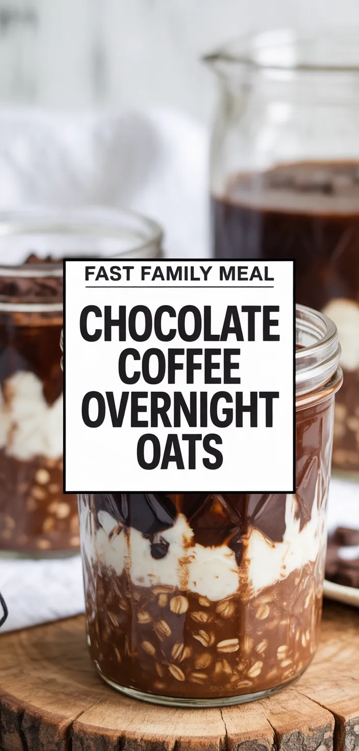 A photo of Chocolate Coffee Overnight Oats Recipe
