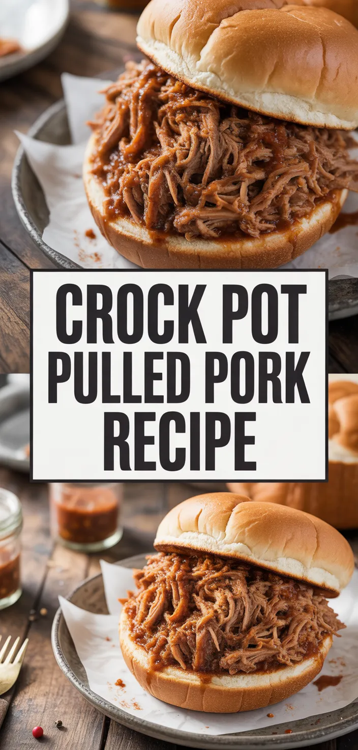 A photo of Crock Pot Pulled Pork Recipe