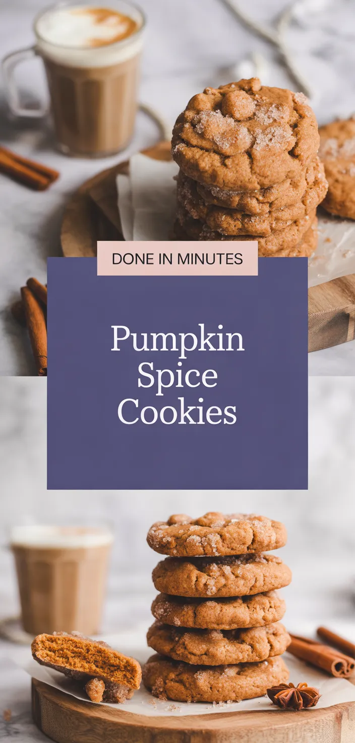A photo of Crumbl Style Pumpkin Spice Cookies Recipe
